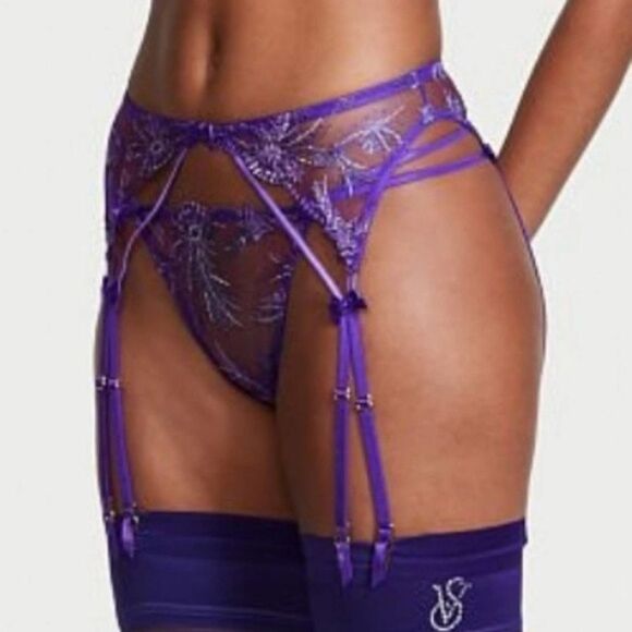 VERY SEXY Star Struck garter belt bright violet 💜 🌌🌠